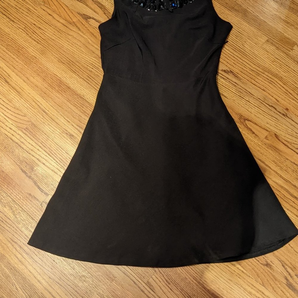 A line black dress